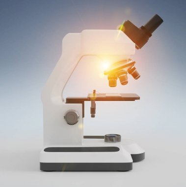 現(xiàn)代數(shù)字顯微鏡3d 渲染照片