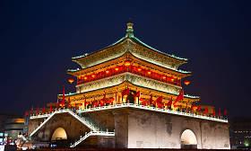 著名钟楼在西安市, 中国