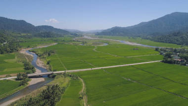 山谷與農(nóng)田在菲律賓圖片
