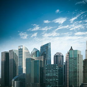 在现代金融建筑上海