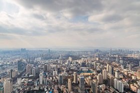 鸟瞰南京城市建筑景观图片