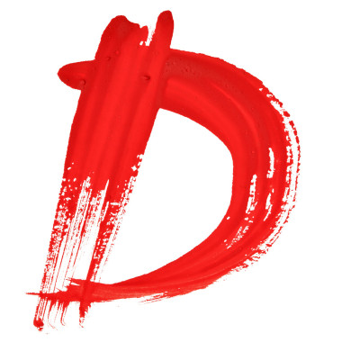 紅色的手寫(xiě)的字母