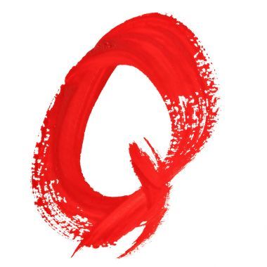 紅色的手寫的字母圖片