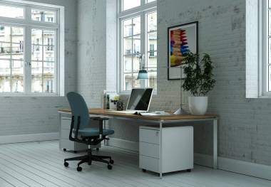 現(xiàn)代白色家庭辦公室內(nèi)設(shè)計3d 渲染樣機(jī)