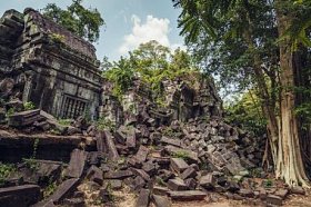 Mealea 的古庙遗址。柬埔寨吴哥窟