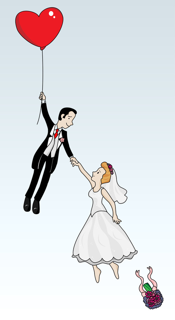 只是已婚的夫妇飞