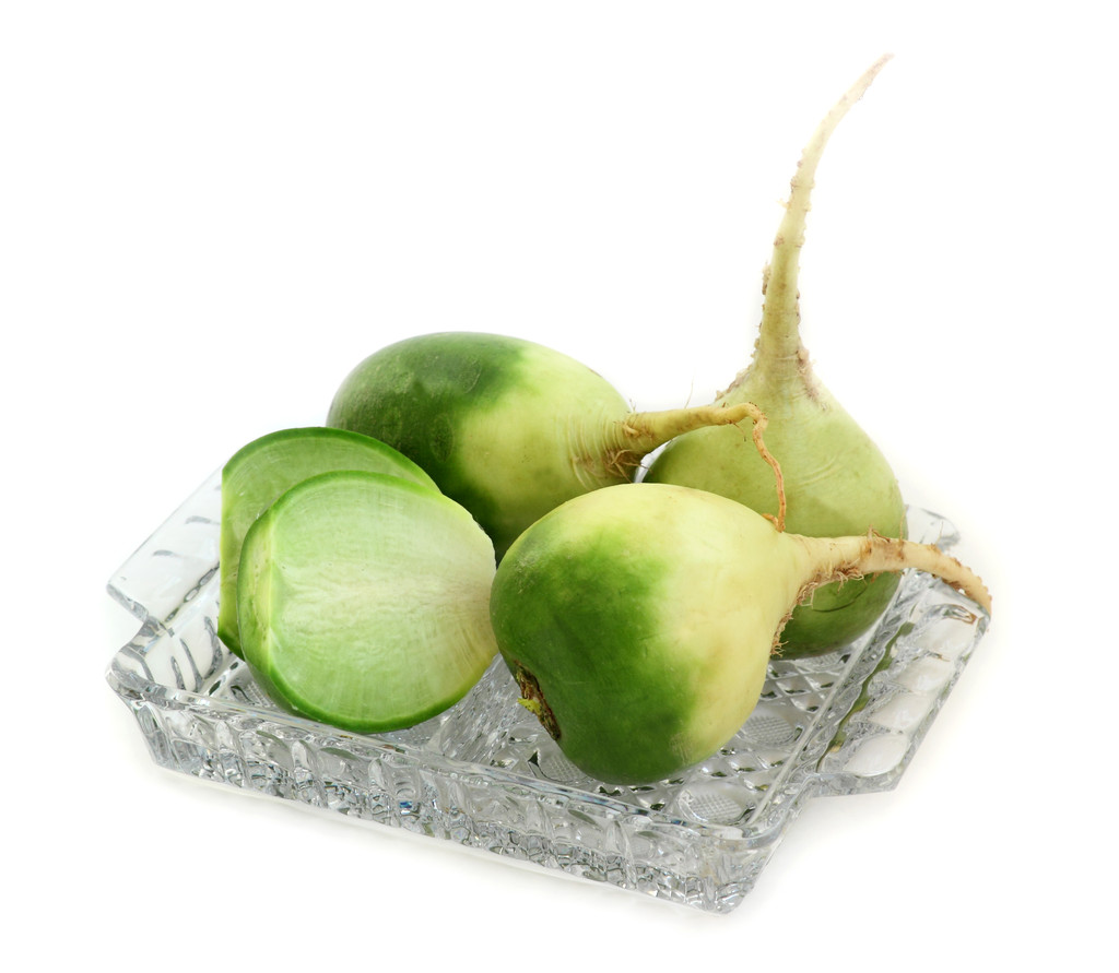 绿色的萝卜.照片