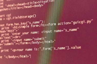 軟件開發(fā)者編程代碼抽象屏幕, 計算機腳本概念