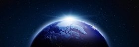 行星地球从空间。明星我自己的照片。Nasa 3d 渲染所提供的图像元素