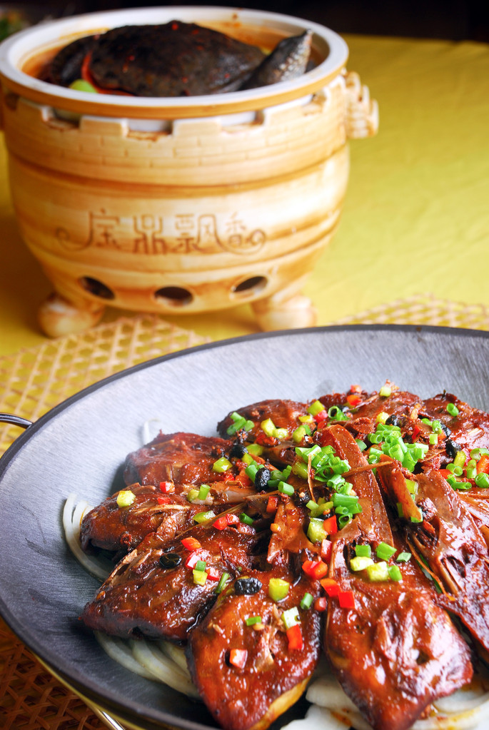In China - Turtles and goose heads are eaten