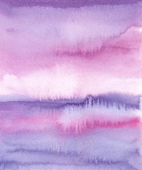 粉红色和蓝色手绘背景。抽象水彩背景。墨水插图。水彩洗涤纹理