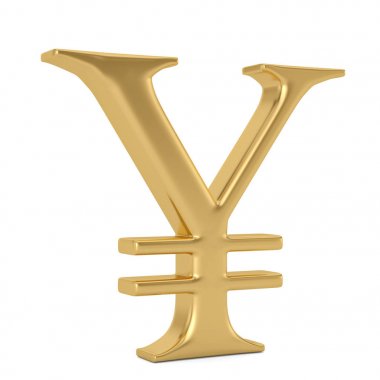 黄金人民币在钢台上签字。3d 插图 黄金人民币在钢台上签字。3d 插图