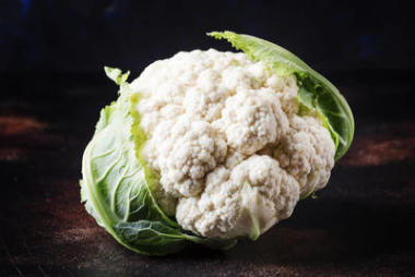 新鲜全花椰菜背景, 选择性聚焦