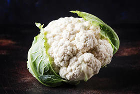 新鲜全花椰菜背景, 选择性聚焦