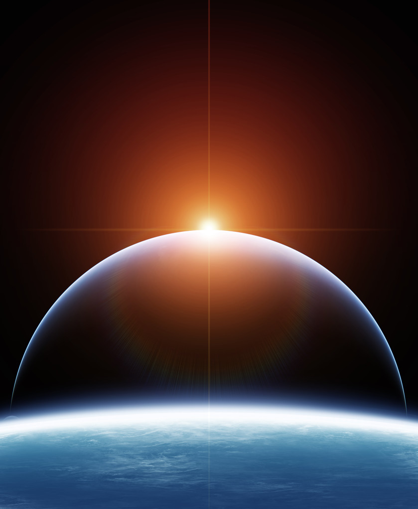 两个星球与冉冉升起的新星照片 两个星球与冉冉升起的新星照片