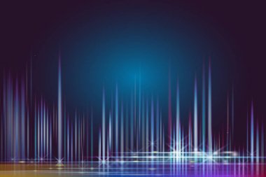 插图网络和光能量在蓝天的网络空间。抽象纹理的网络和想象力的时间机器在未来。具有线条和七彩光的抽象空间背景 插图网络和光能量在蓝天的网络空间。抽象纹理的网络和想象力的时间机器在未来。具有线条和七彩光的抽象空间背景