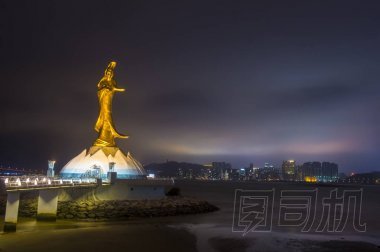 澳門- 3月7日:2018年3月7日澳門觀音雕像觀音在道教中被稱為觀音
