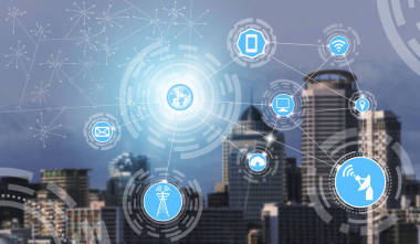 智能城市無線通信網(wǎng)絡(luò), 具有圖形顯示物聯(lián)網(wǎng)和信息通信技術(shù) (Ict) 在背景下對現(xiàn)代城市建筑的概念