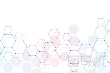 醫(yī)學(xué)背景或科學(xué)設(shè)計(jì)。分子結(jié)構(gòu)和化學(xué)成分。幾何和多邊形抽象背景