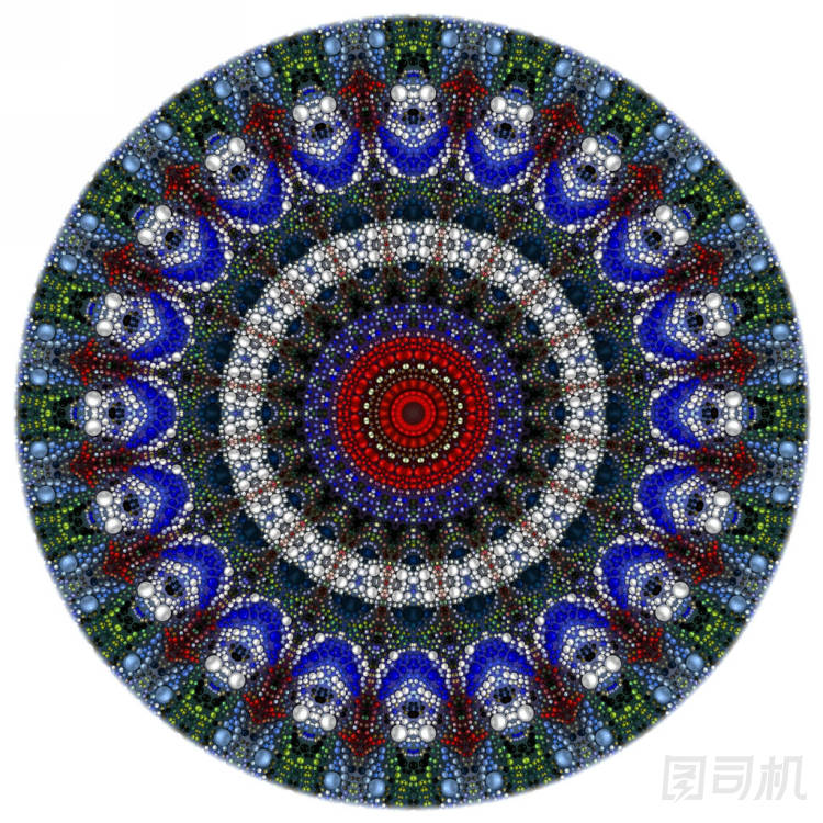 豐富多彩的數(shù)字藝術東方圖案幾何肌理神秘的主題抽象的背景夢幻的設計