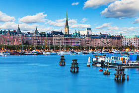 在 stockhom，瑞典老镇