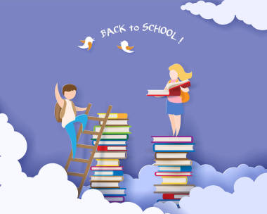 回到學?？ㄆc男孩和書圖片