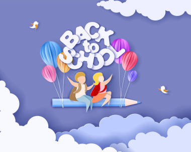 回到學(xué)校卡片上.圖片