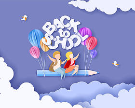 回到学校卡片上.图片