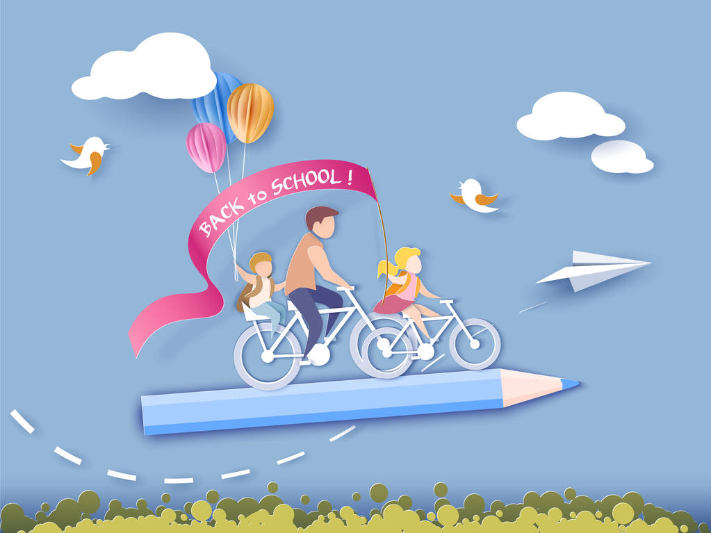 回到学校卡片上