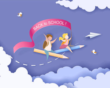 回到学校卡片上.图片