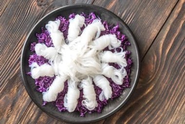 紅白菜魔芋面圖片