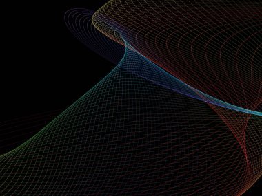 黑暗与发光的抽象背景抽象波、 抽象背景