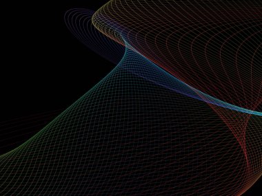 黑暗与发光的抽象背景抽象波、 抽象背景