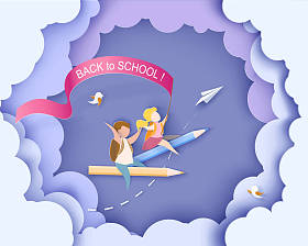 回到学校卡片上