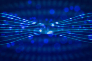 淺藍色抽象背景與光散景, 抽象矩陣象背景