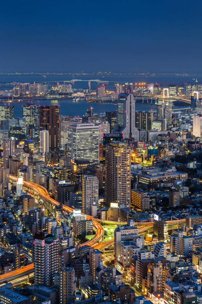 日本东京城市天际线景观照片