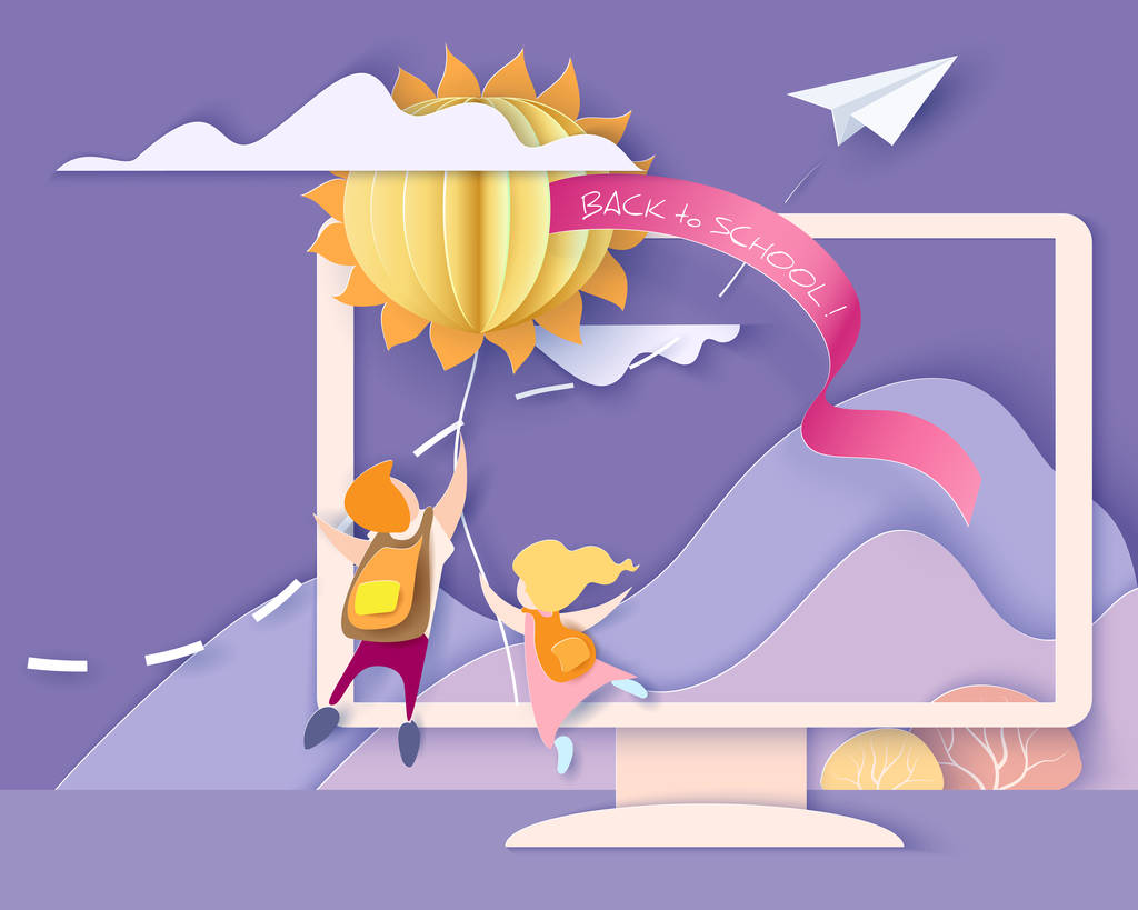 回到学校卡片上