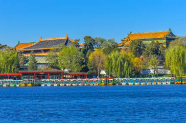 老清圖書館檔案船北海湖公園玉花島北京中國北海公園是一個公共公園, 創(chuàng)建于1000ad