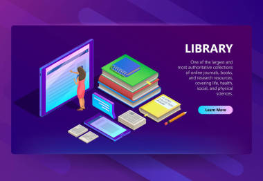 智能手機(jī)矢量圖中的在線圖書館