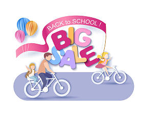 返回学校9月1日销售儿童骑自行车
