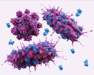 3d 渲染, 微生物背景, 病毒, 病原體, 感染, 保健, 在白色, 細(xì)菌分離的元素