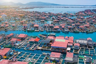 美麗的景色的瀉湖與白色的沙子和棕櫚樹(shù), 綠松石海。從頂部查看