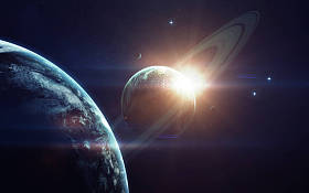 深空想象,行星,恒星和星系在无尽的宇宙元素这张图片由美国宇航局提供