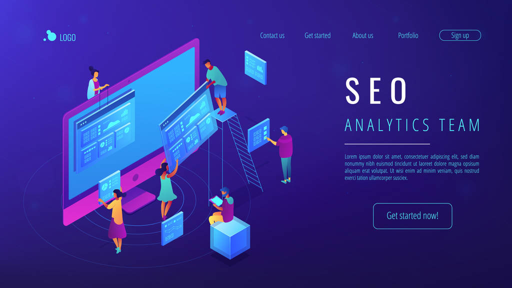 等距 Seo 分析团队登陆页面