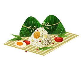  粽子-端午节传统中餐图片