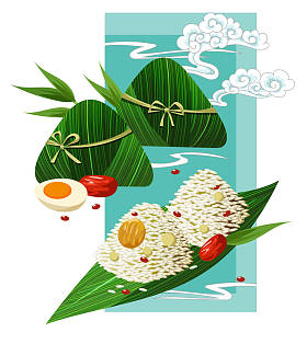  粽子-端午节传统中餐图片