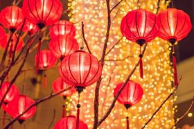 新年佳节红灯