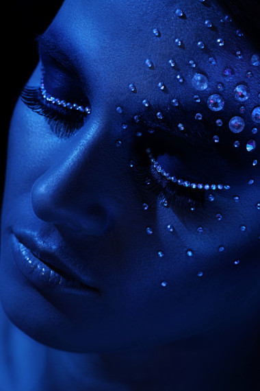 與藝術(shù)彩妝女人肖像圖片