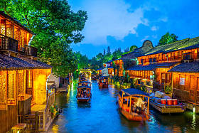 乌镇山水古城图片