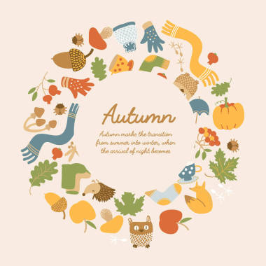 抽象季节性光模板